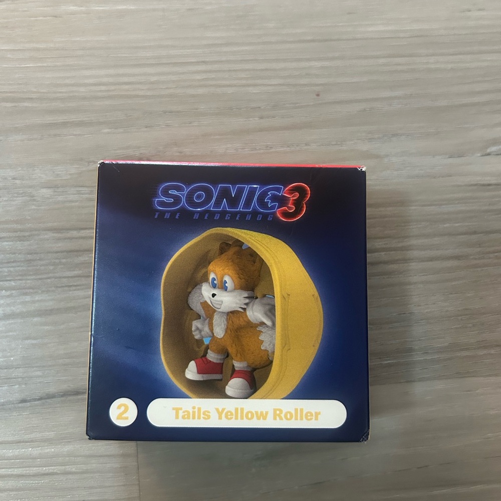 Sonic 3 Tails Yellow Roller Toy